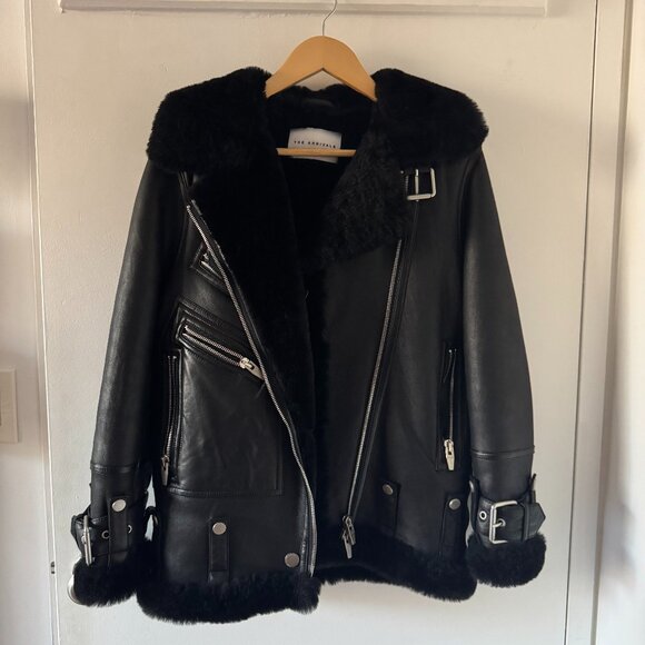 The Arrivals Moya V shearling leather jacket xxs - Picture 3 of 5
